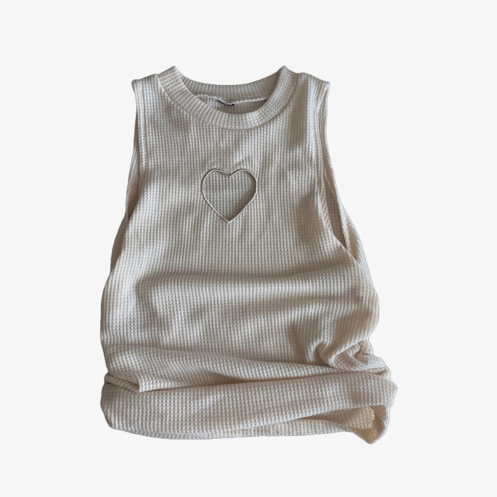 Heart cutout top